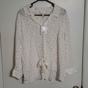 🚫SOLD🚫Lauren Conrad Knot Blouse
